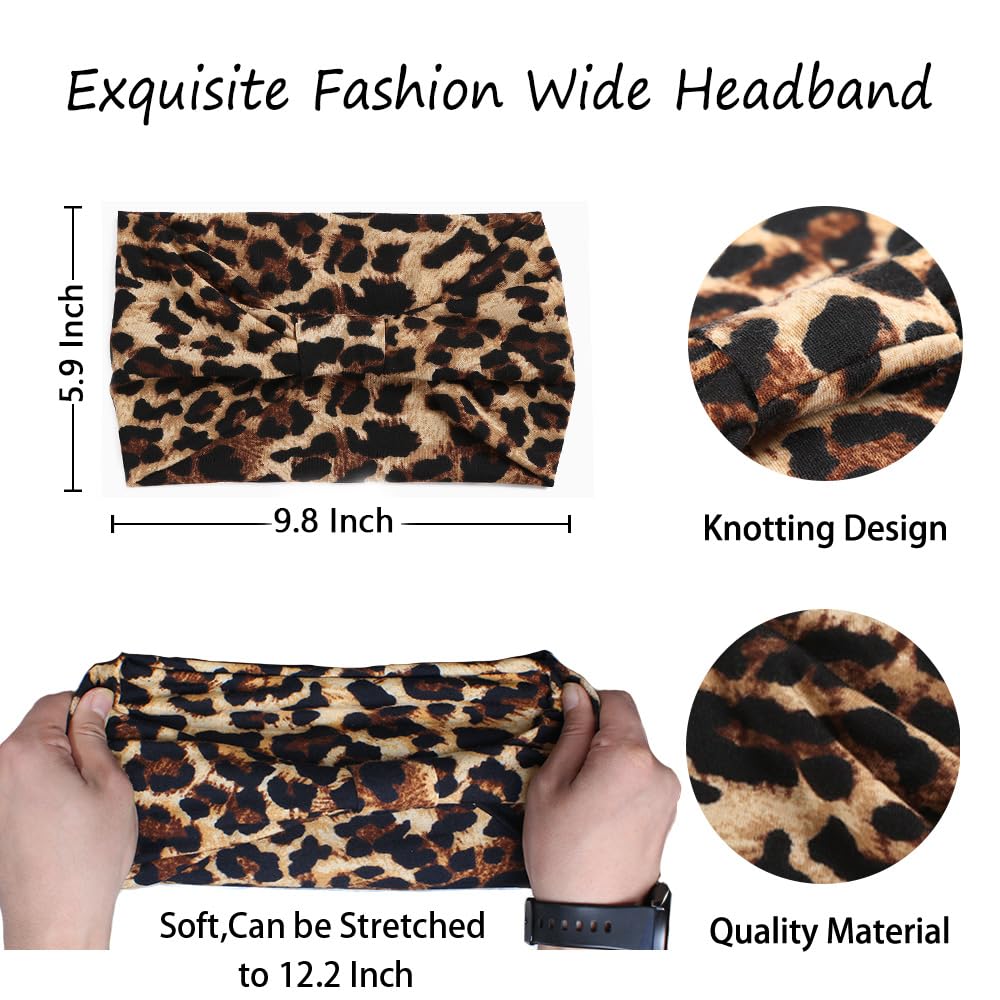 XTREND wide headbands boho printed pattern versatile daily accessory