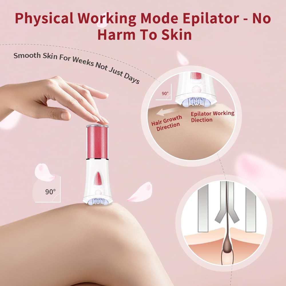 Xubioooo precision tweezers epilator captures tiny hairs for smooth skin