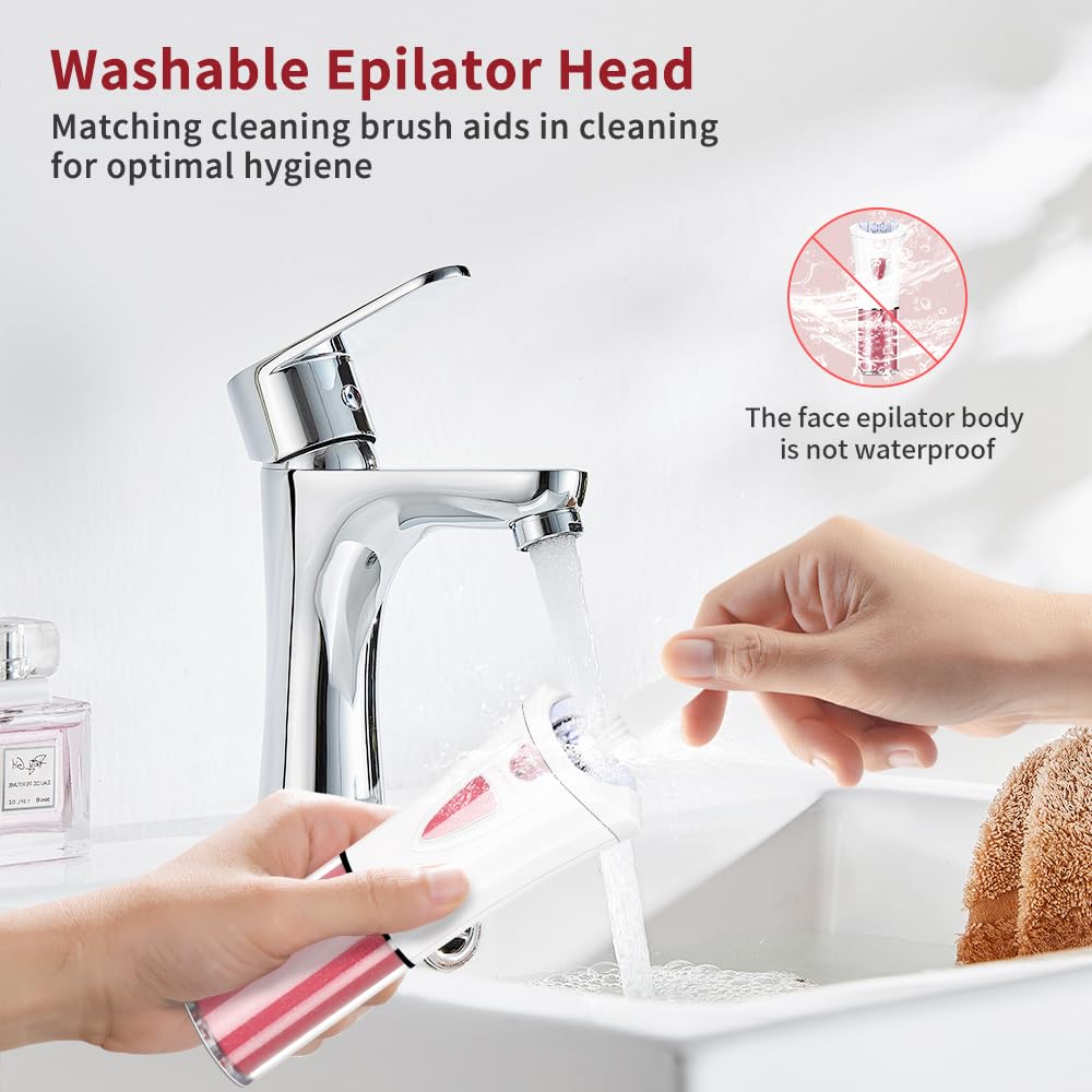 Xubioooo waterproof head with cleaning brush enables easy maintenance