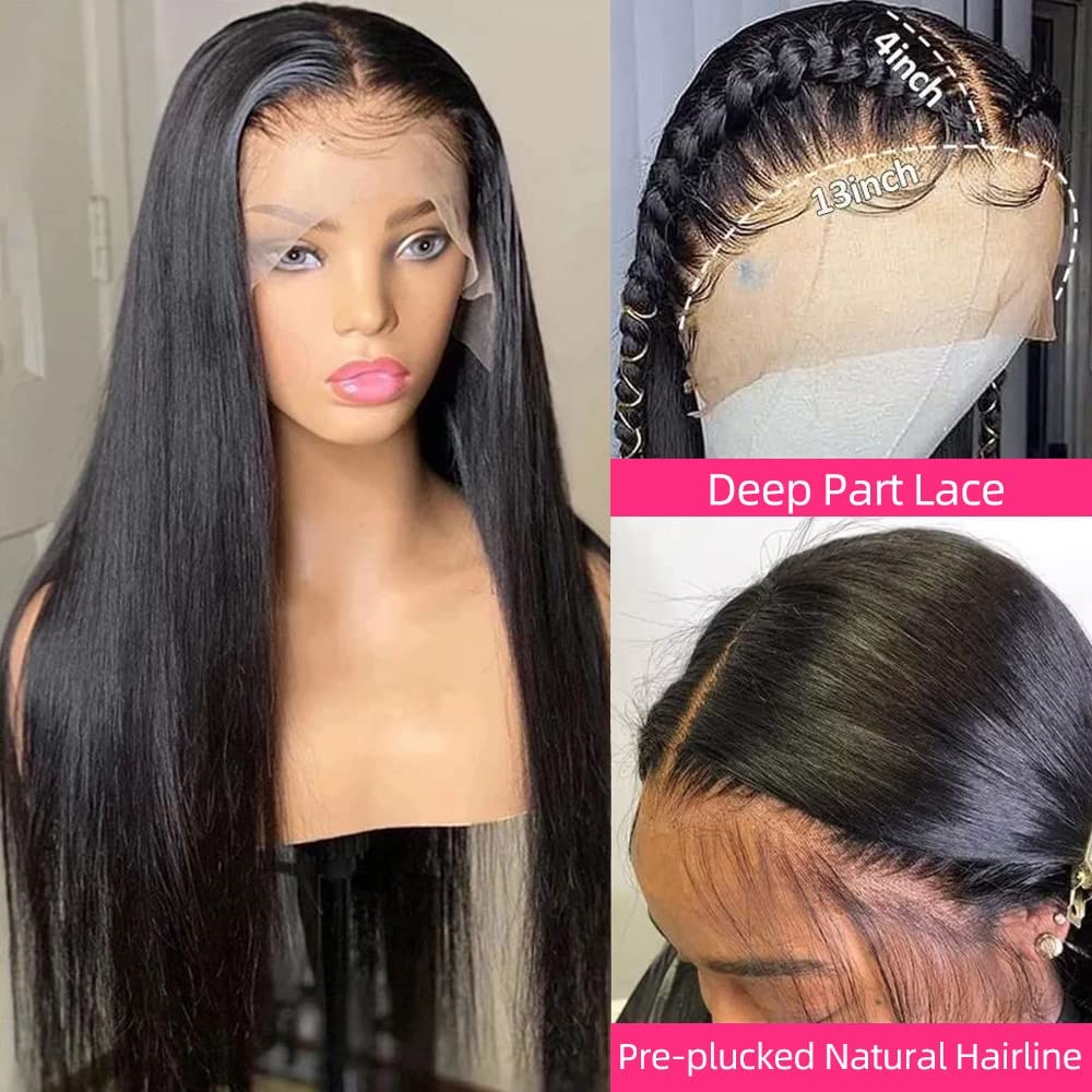XUBULO Brazilian Remy virgin straight hair wig for long-lasting softness and styling.
