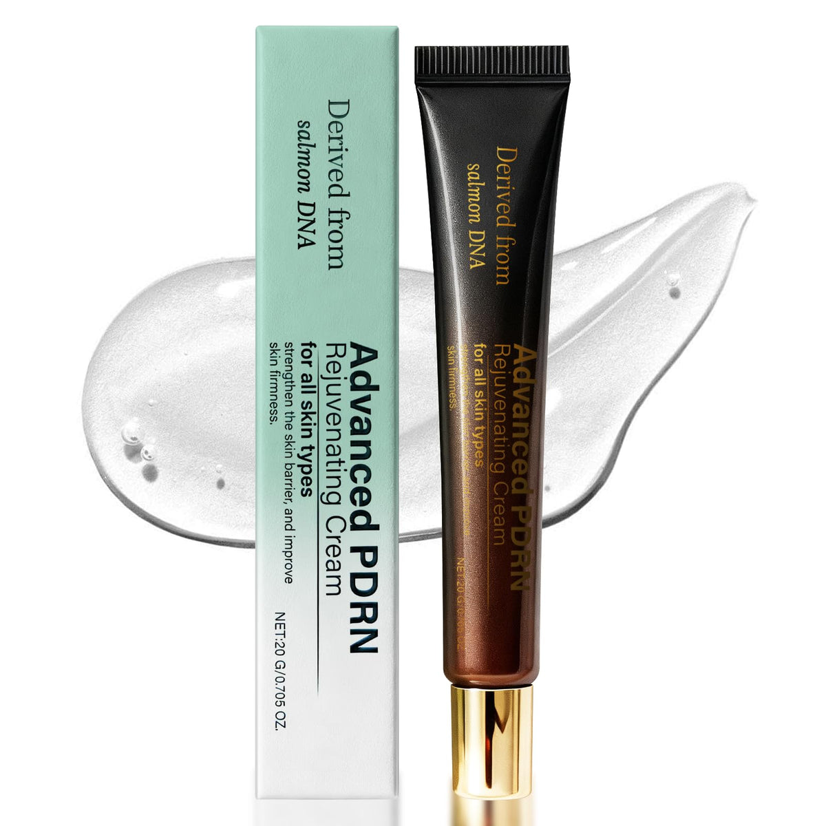 XUHUIT Advanced PDRN Cream jar close-up showing silky texture for nighttime renewal