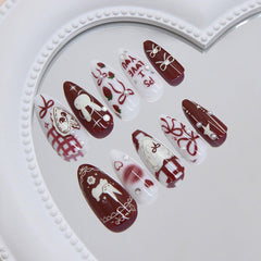 XUNCUNFAN glossy full-cover nails for a smooth natural look