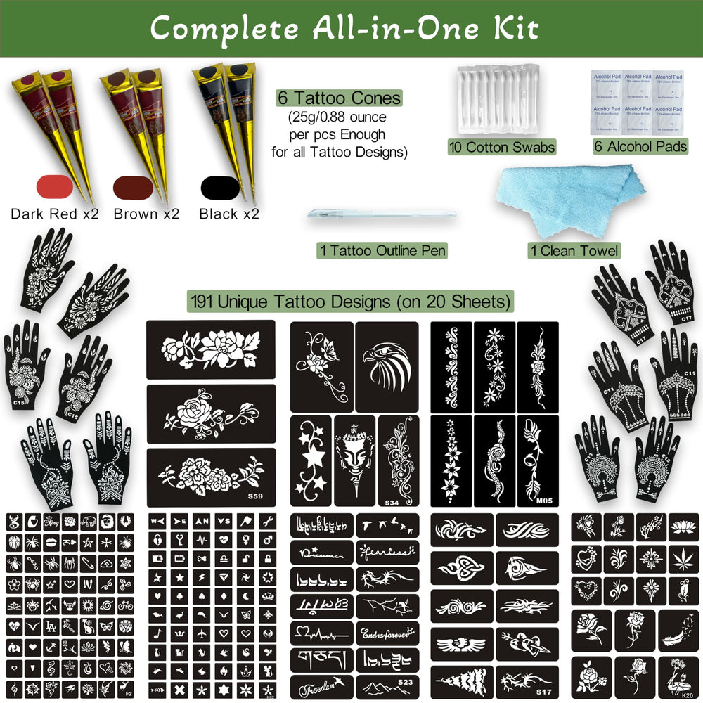 XWGLFT ink cones in black, brown, and dark red for bold color options.