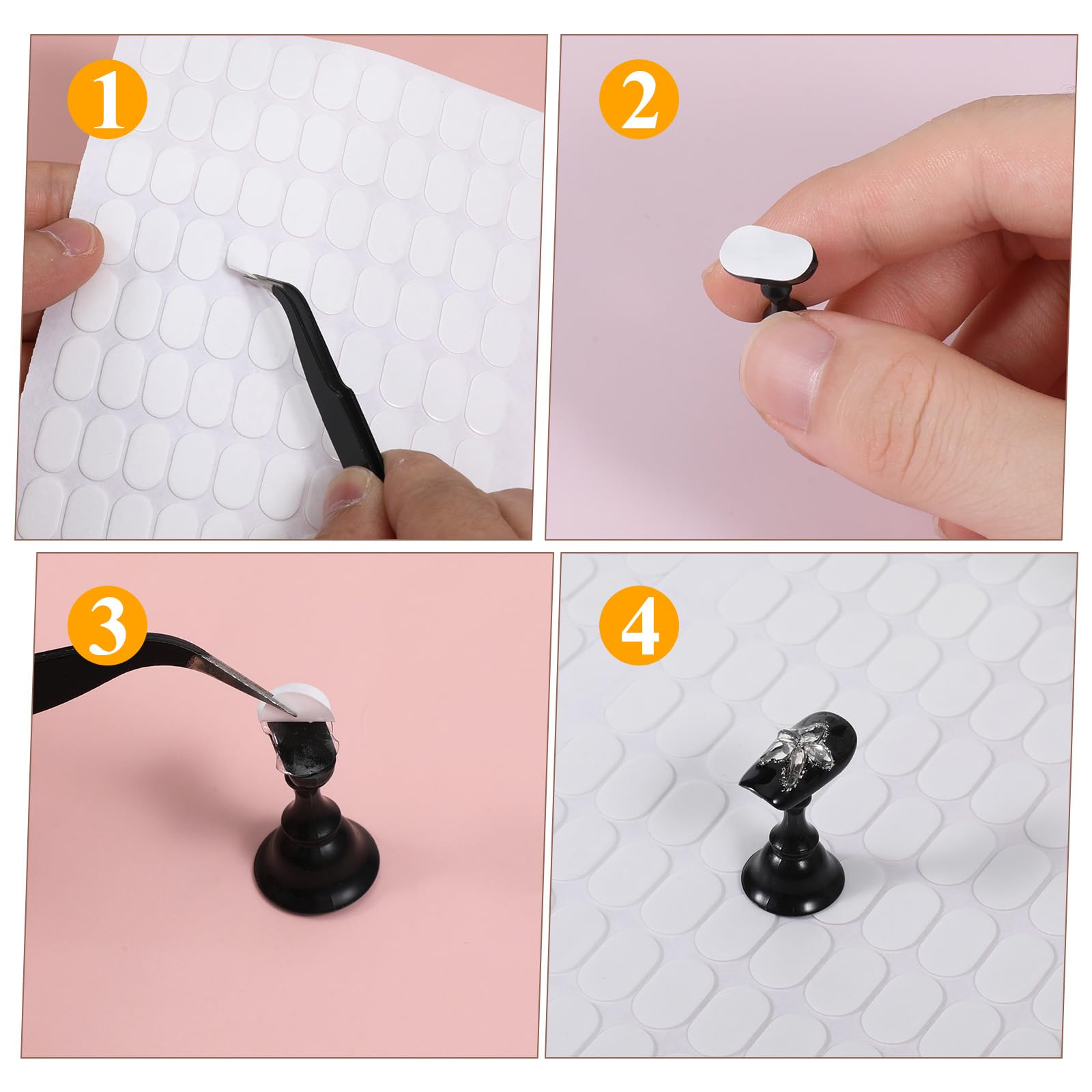 Xyembu clear-nail-stickers-precise-fit offers clean, professional nail art presentations.