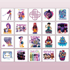 XYLL tattoos close-up sheet highlighting teen-friendly designs for events