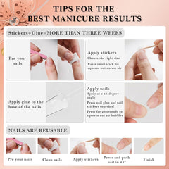 XZMeiLun nails on hand ready for daily wear and comfortable typing