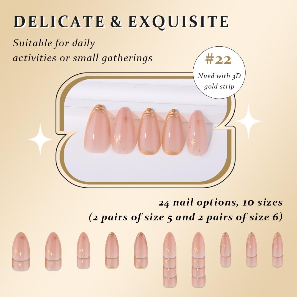 XZMeiLun included nail glue provides longer-lasting hold