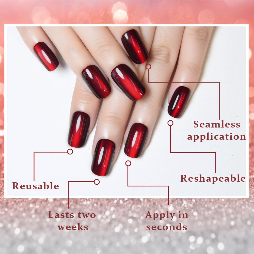 XZMeiLun jelly glue and tools included for reusable manicures.