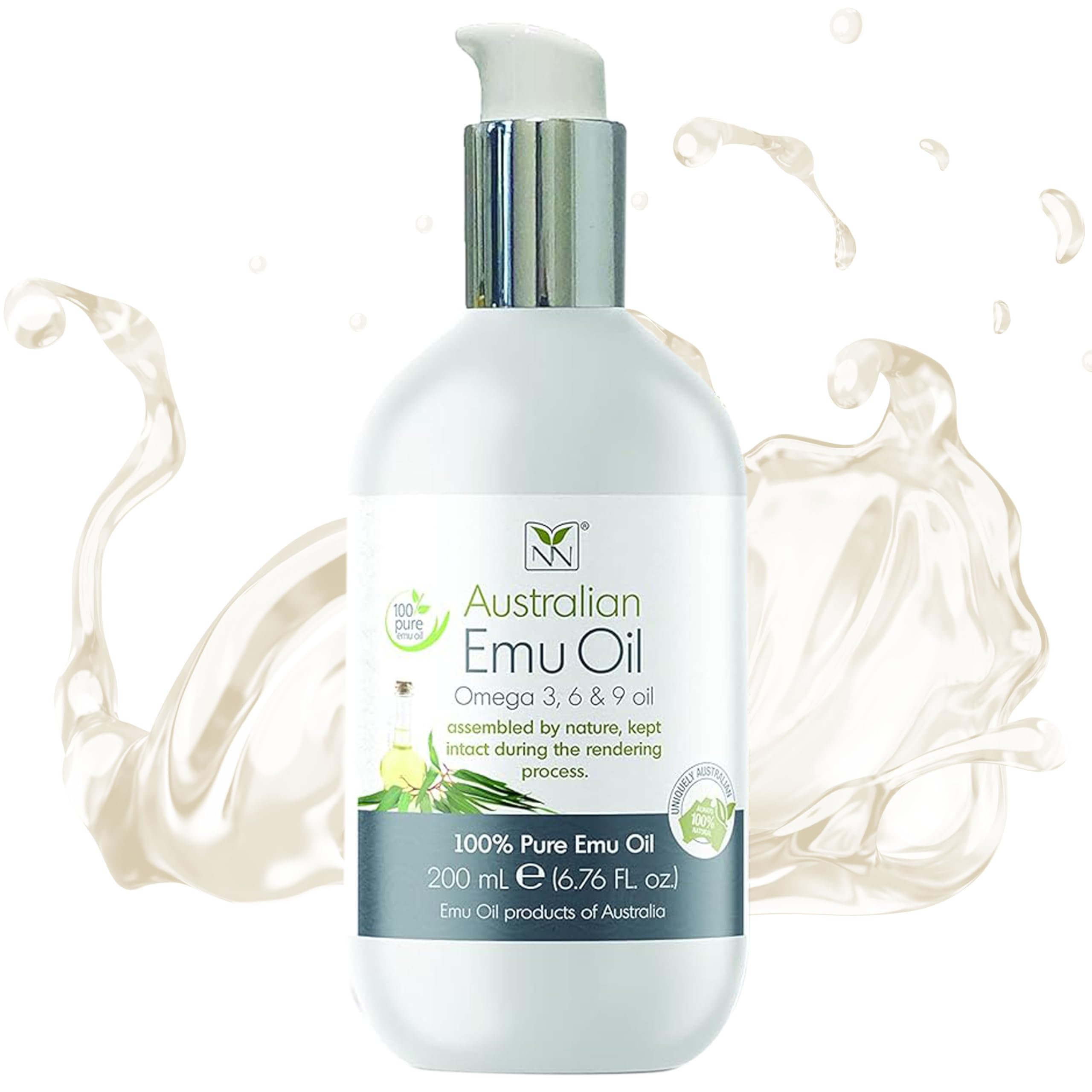 Y Not Natural Pure Emu Oil bottle close-up showing hydration-ready formula