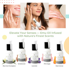 Y Not Natural Emu Oil massaged into hair and scalp for moisture.