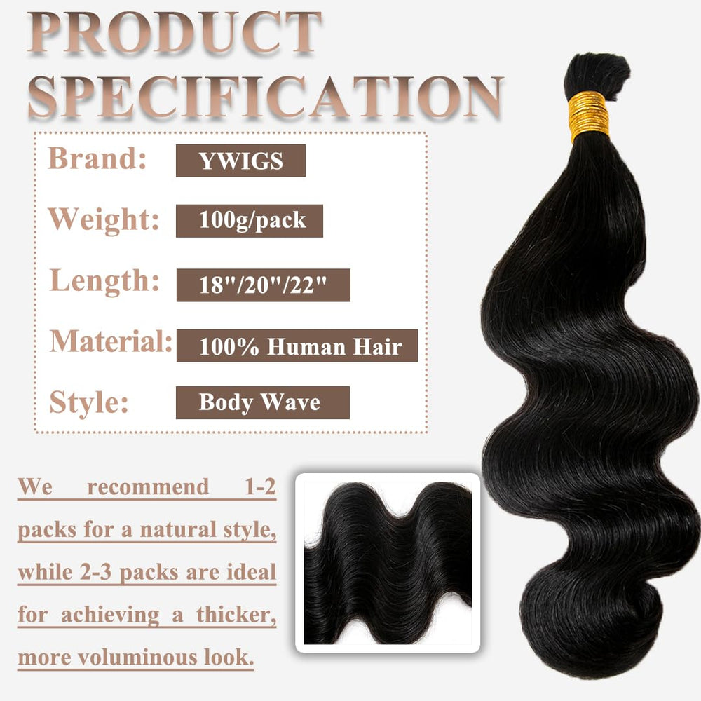 YWIGS 100g bundle ready for a full-head braids look.