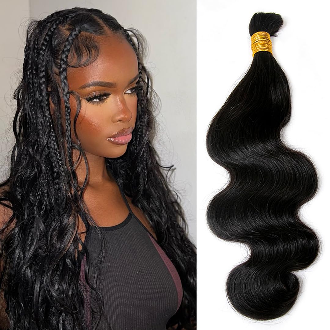 YWIGS boho braiding hair, 20inch, natural body wave for versatile styling.
