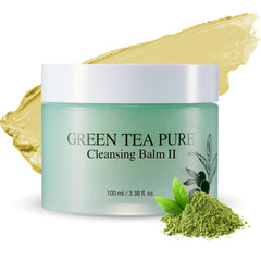 YADAH Green Tea Cleansing Balm II jar for gentle makeup removal and nourished skin.