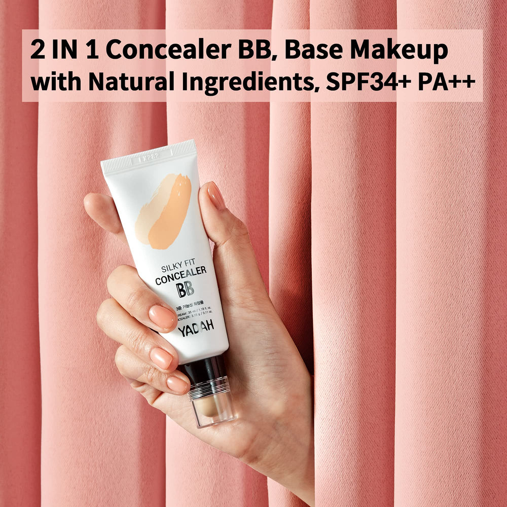YADAH Silky Fit swatch on skin showing natural, radiant coverage