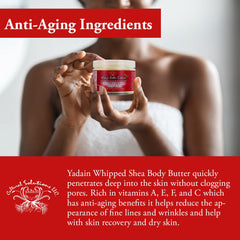 Application swirl of Yadain Mango Butter Extreme demonstrates a soothing, non-greasy skin feel