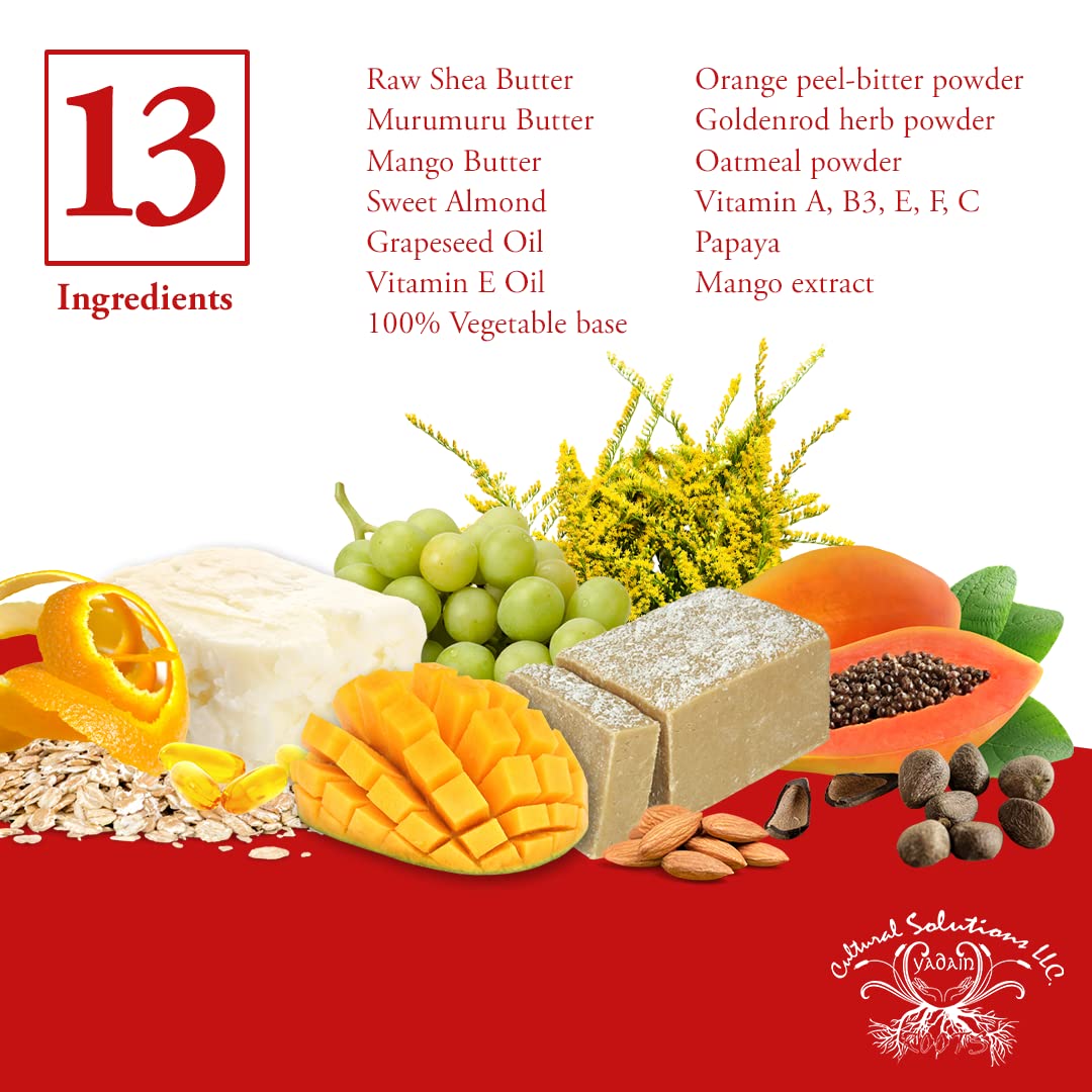 On dry skin, Yadain Mango Butter Extreme provides intense moisture without heaviness