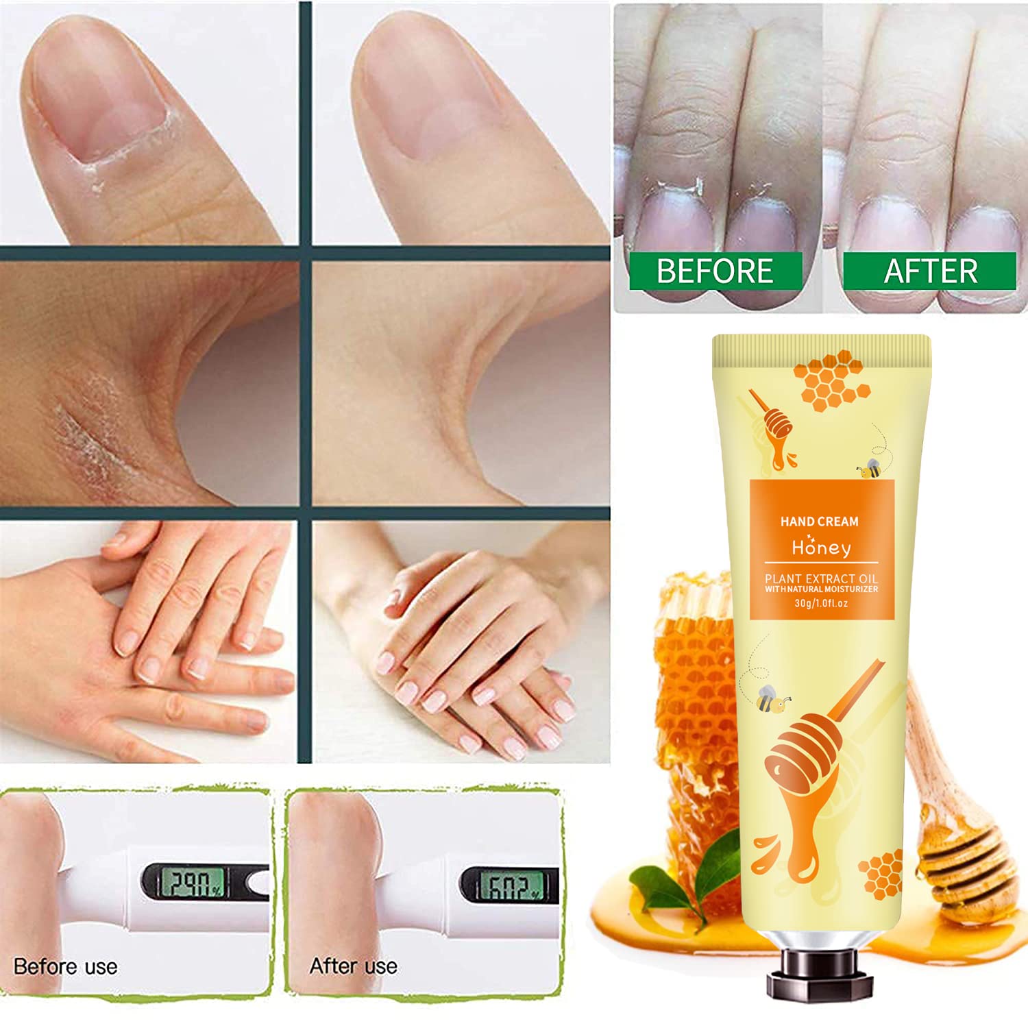 YAERZI coconut hand cream tropical scent and deep moisture