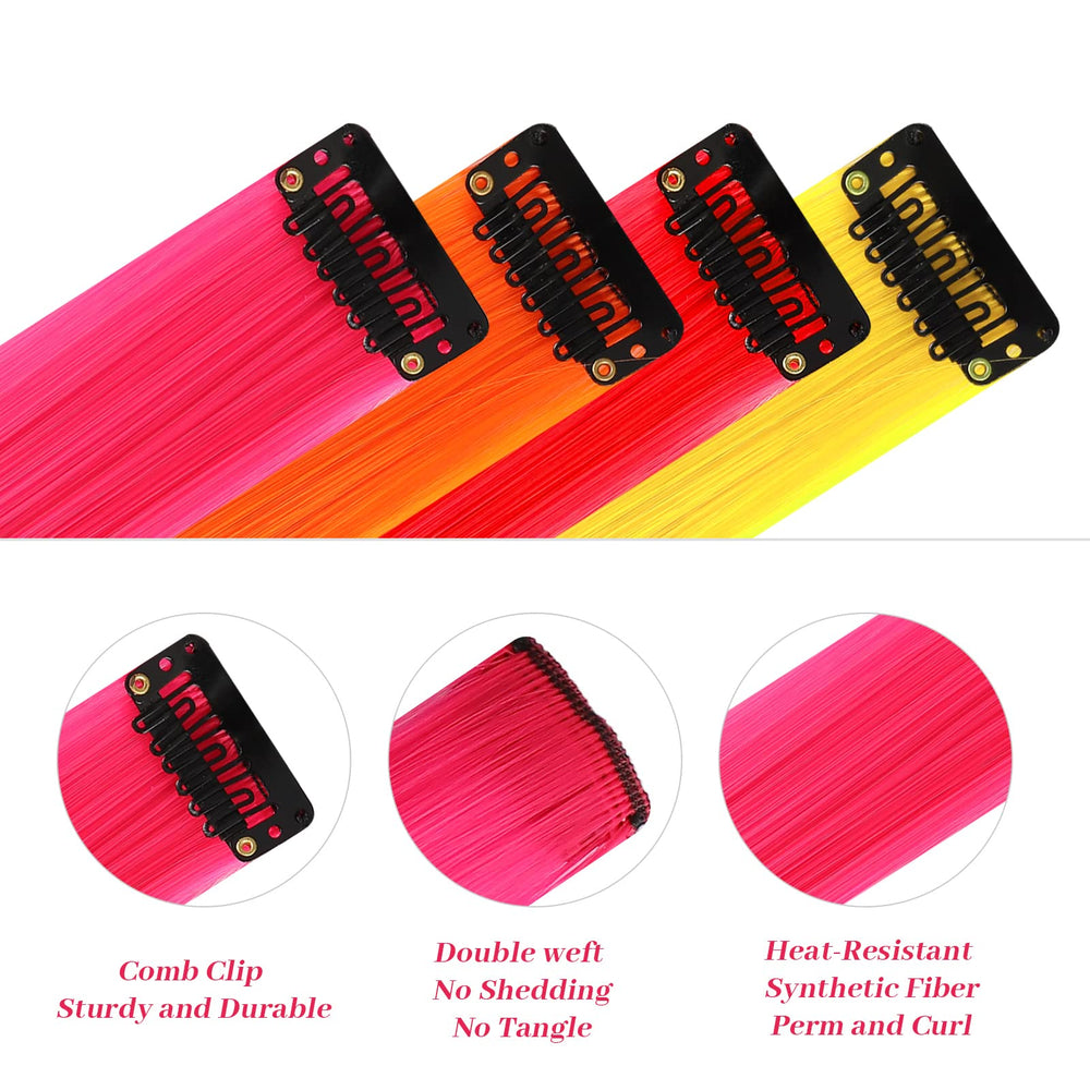 YaFex heat-resistant synthetic fiber clip-ins for smooth wear