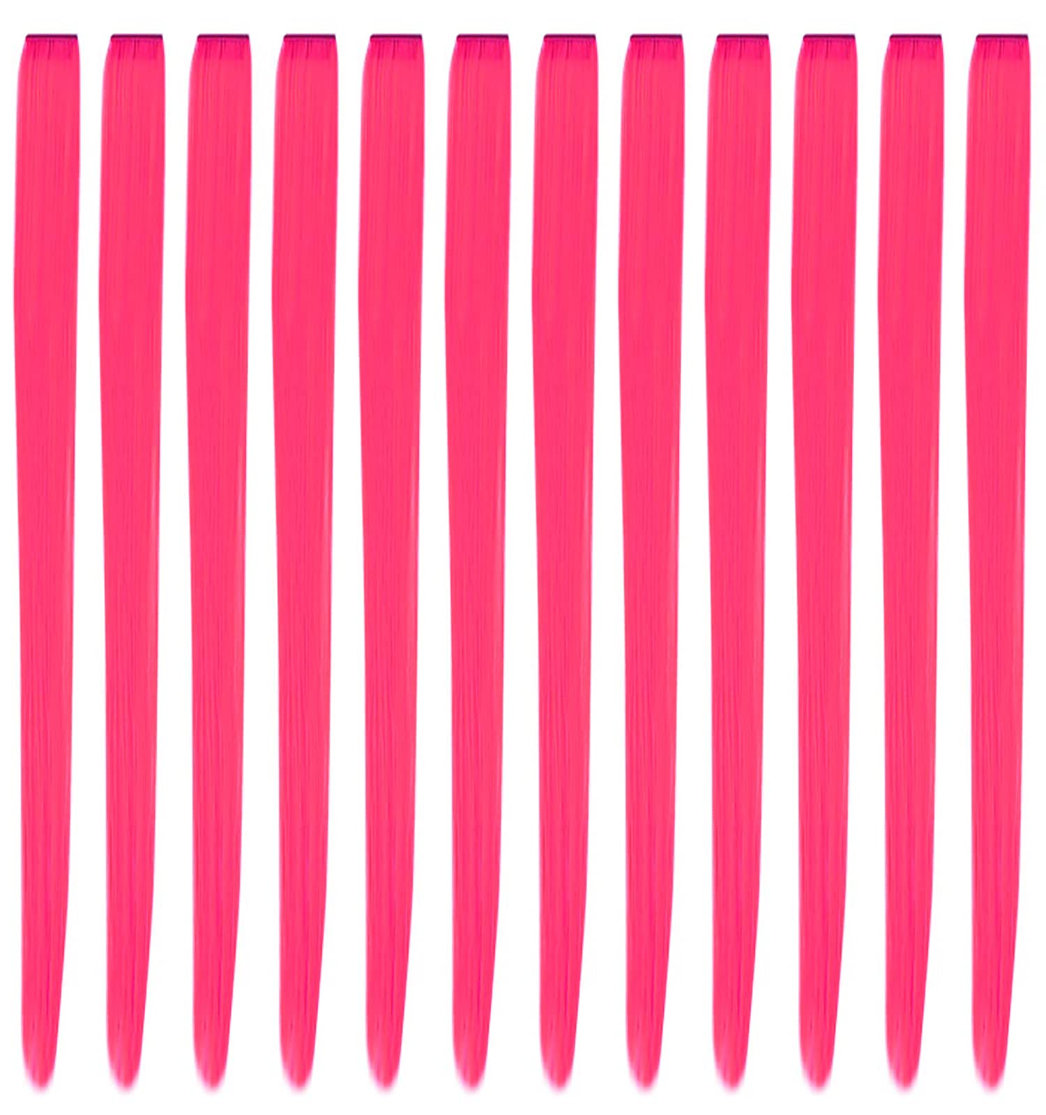 YaFex hot pink clip-in extensions for instant color and volume