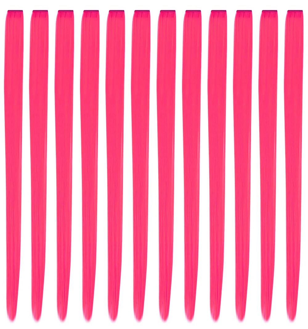 YaFex hot pink clip-in extensions for instant color and volume