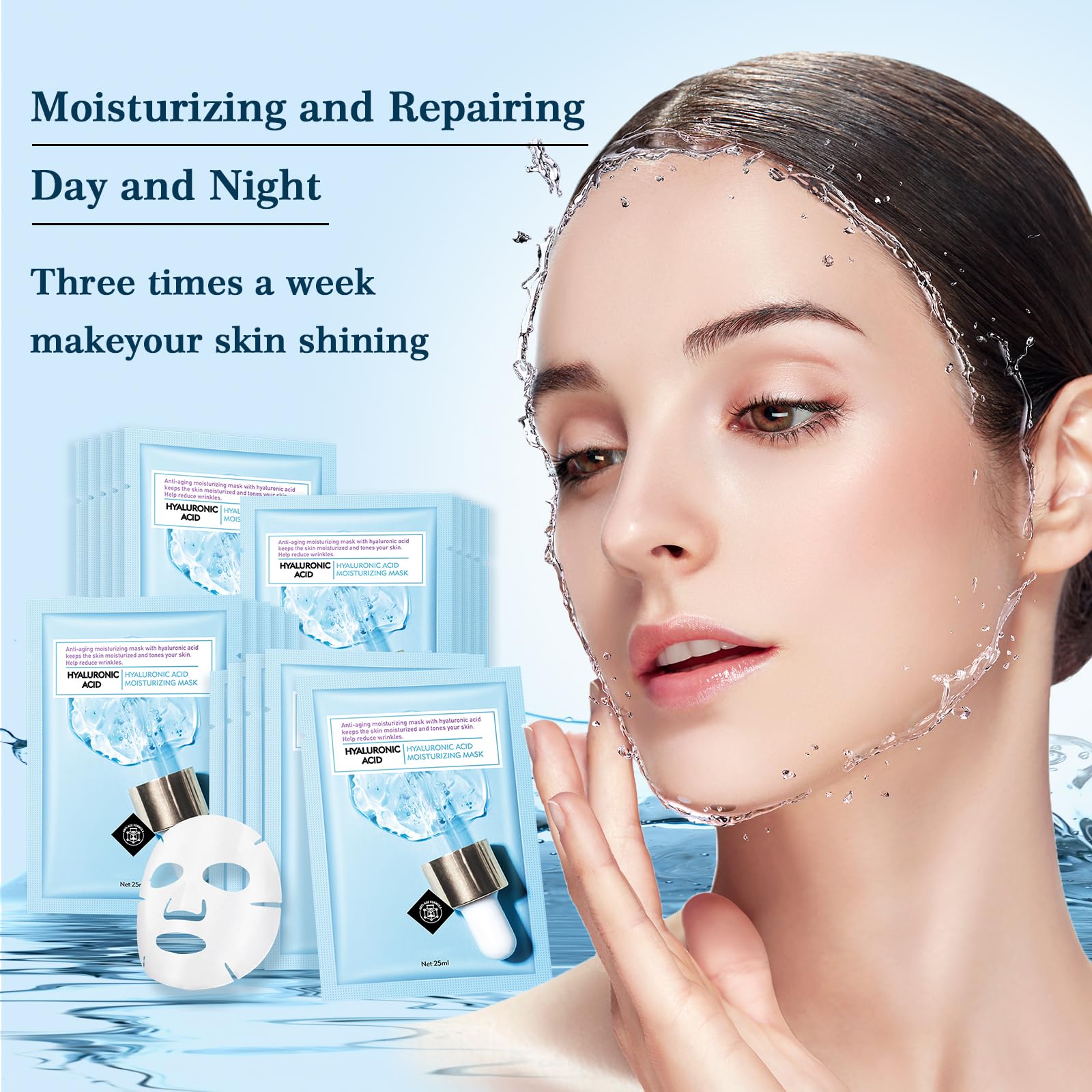 YAFUSIPE face mask application on face demonstrates easy wear and refreshment