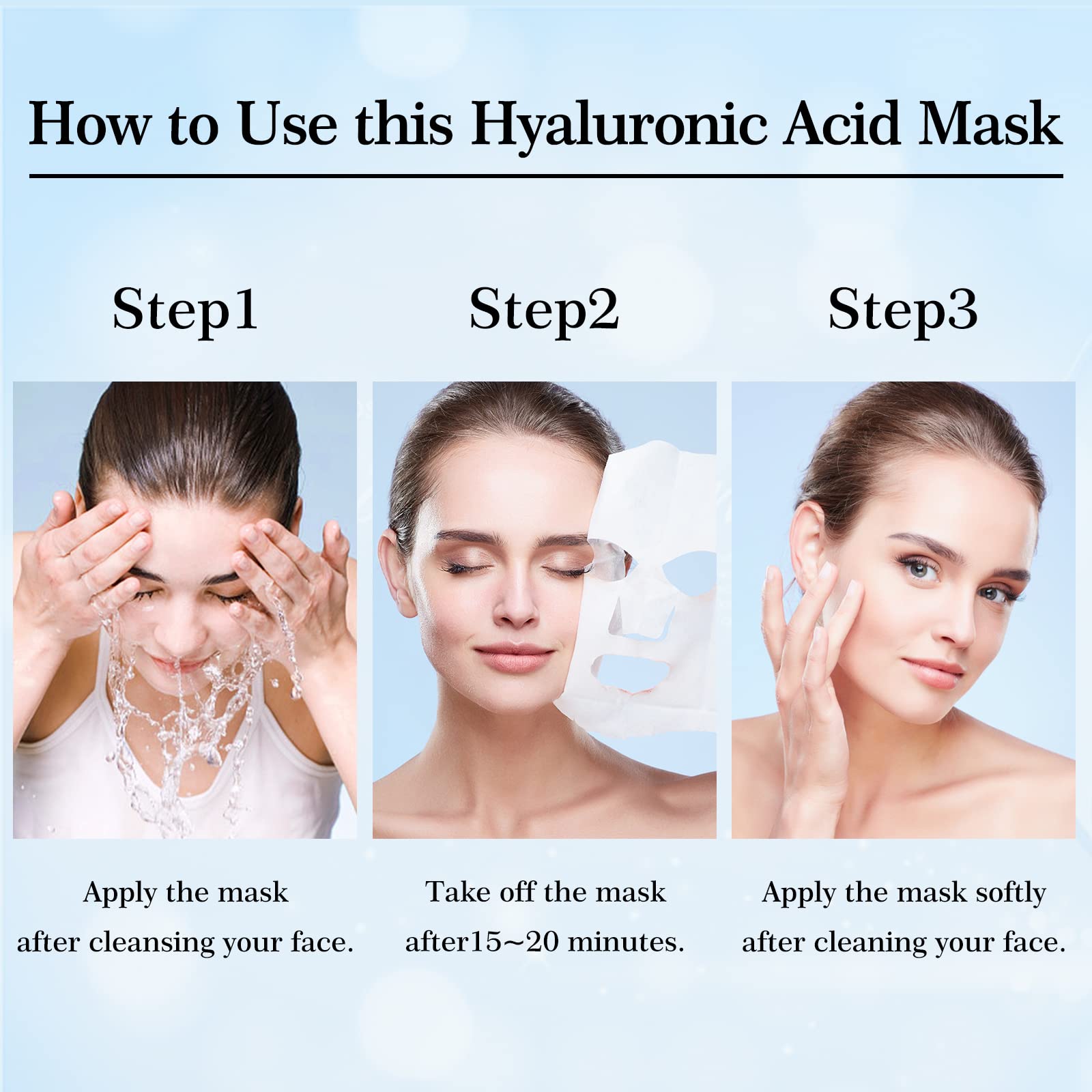 YAFUSIPE face mask for makeup prep shows prepping skin before flawless makeup