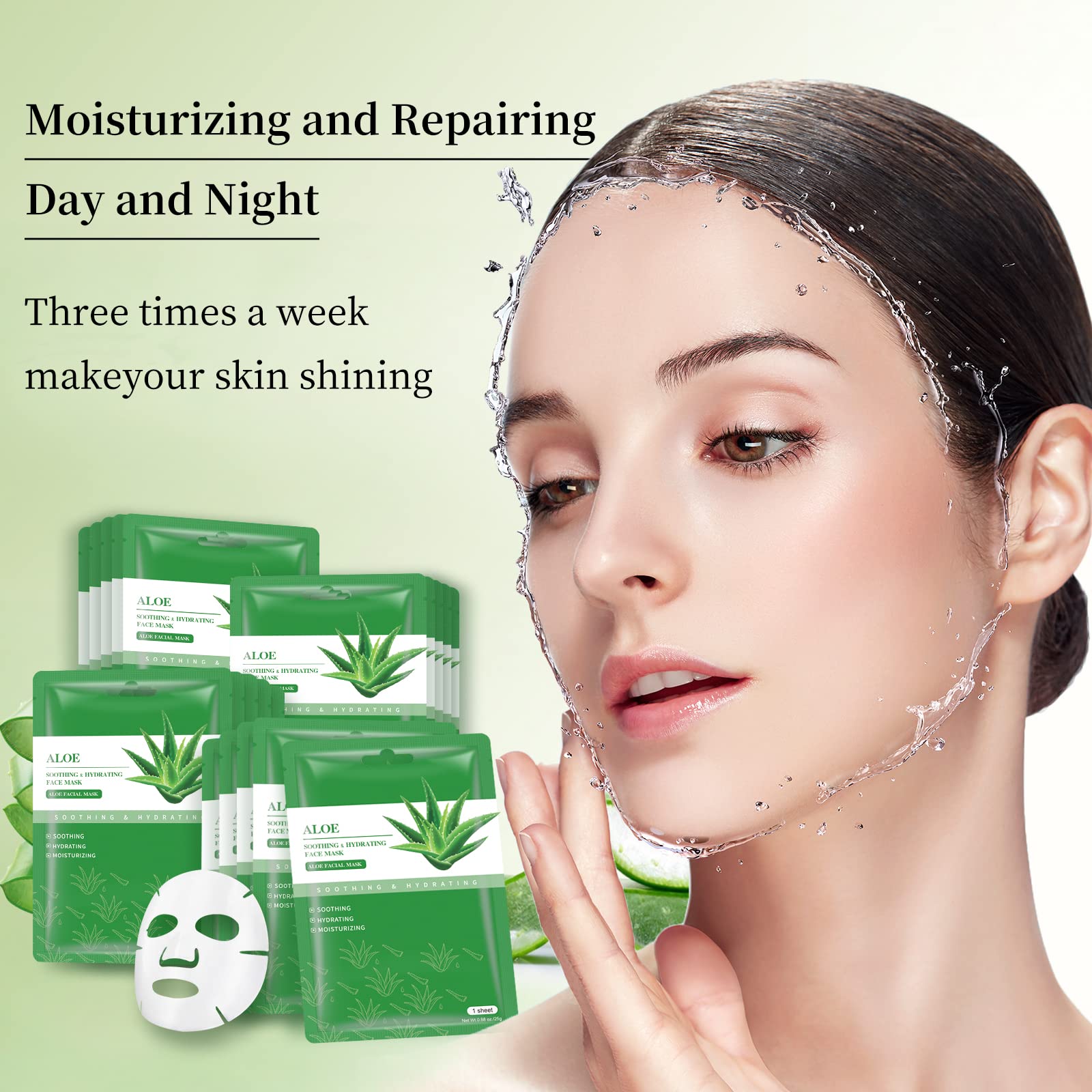 YAFUSIPE hydrating sheet mask suitable for all skin types.