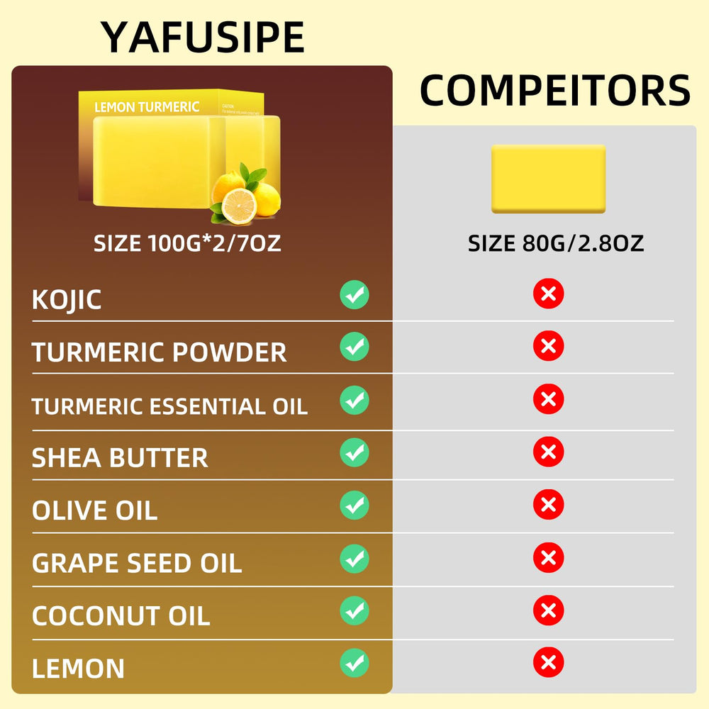 YAFUSIPE packaging and two-bar set on display for convenient routine.