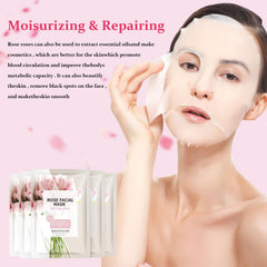 YAFUSIPE silky texture sheet mask demonstrates comfortable wear and adhesion.