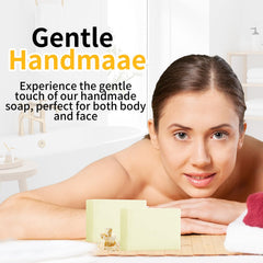 YAFUSIPE unscented tallow soap bar close-up showing natural texture.