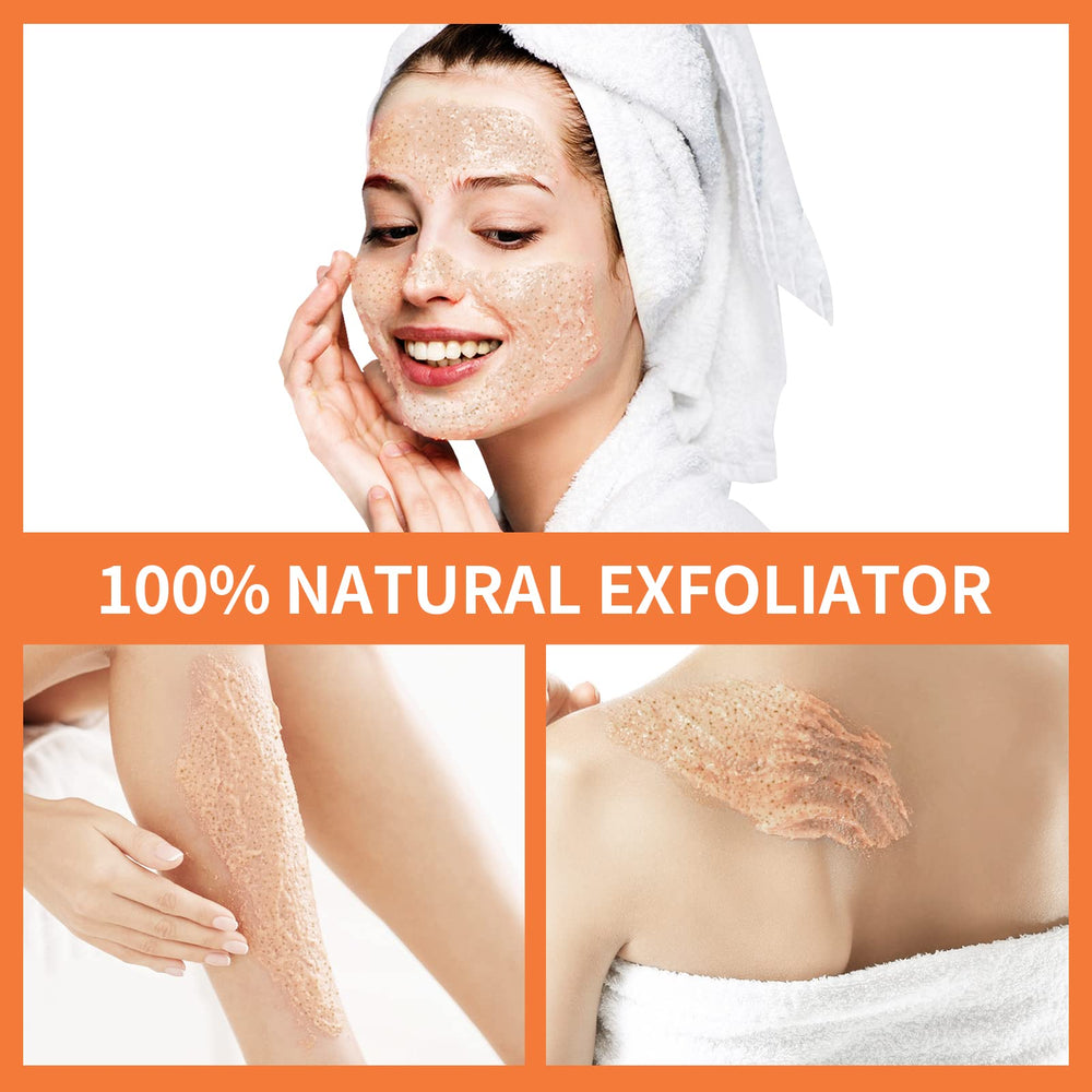 Textured particles in YAFUSIPE scrub for gentle polishing