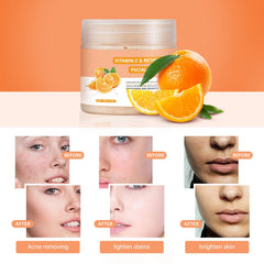 YAFUSIPE Vitamin C Retinol Scrub applied to a wet face for cleansing