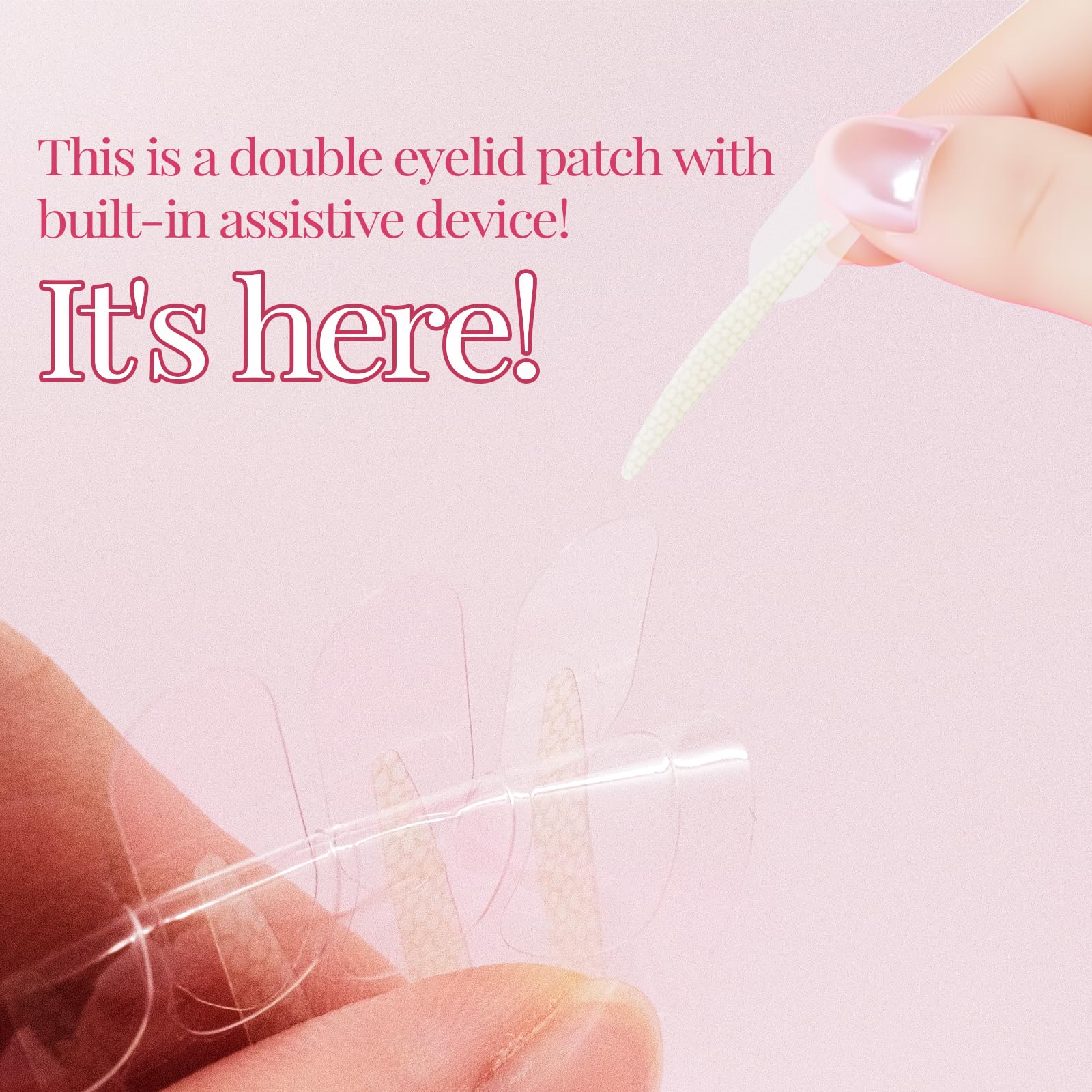 YAGUVI eyelid-lifter strips include a Y-shaped tool for precise application.