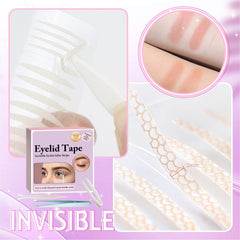 YAGUVI invisible eyelid tape creates a natural double eyelid look.