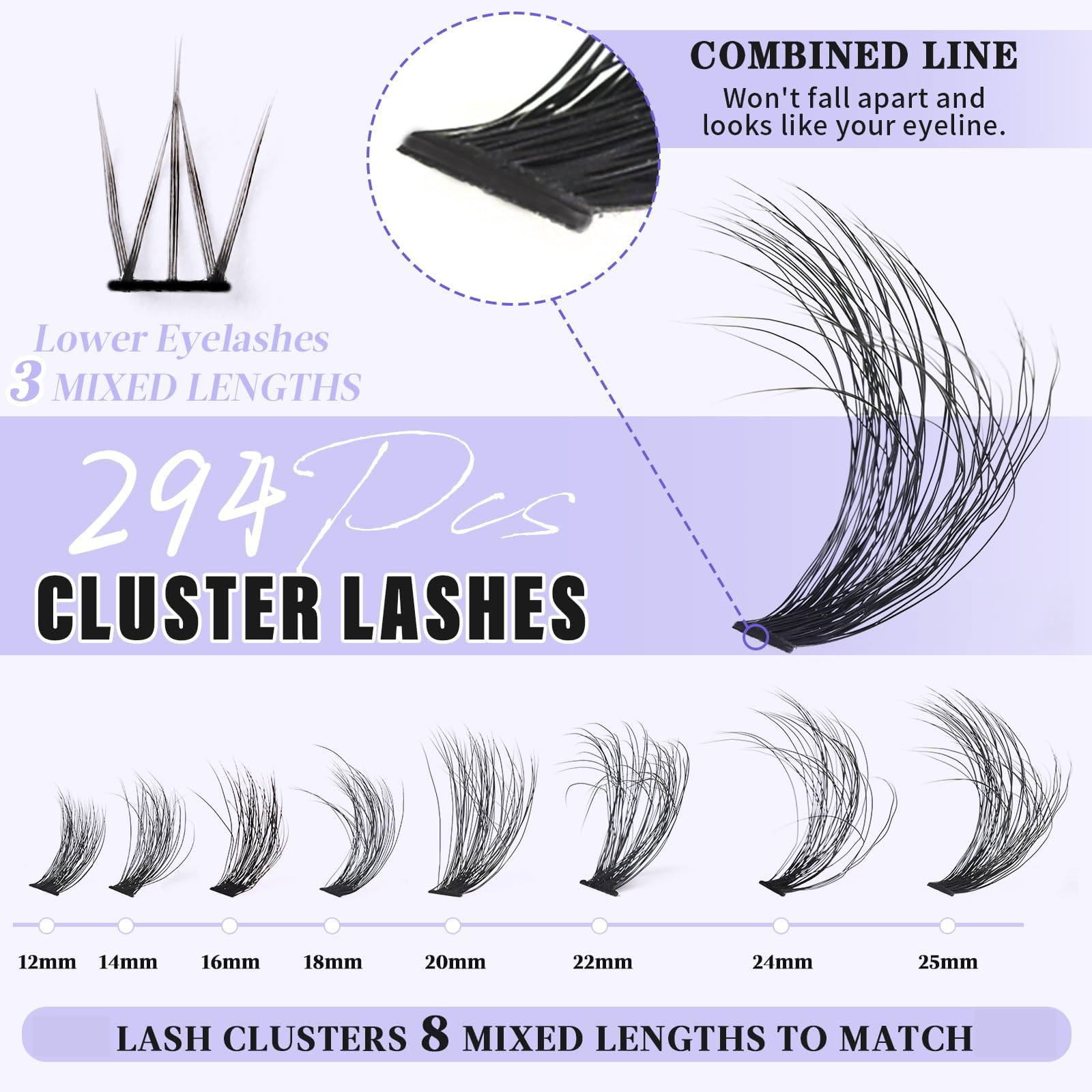 Yaiseiko D-curly 12-25mm lashes provide dramatic or natural volume.