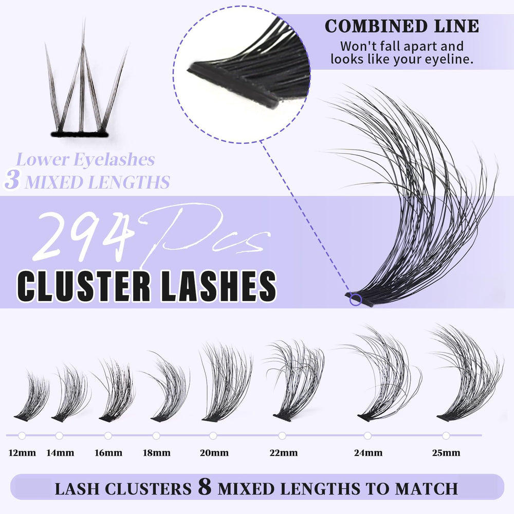 Yaiseiko D-curly 12-25mm lashes provide dramatic or natural volume.