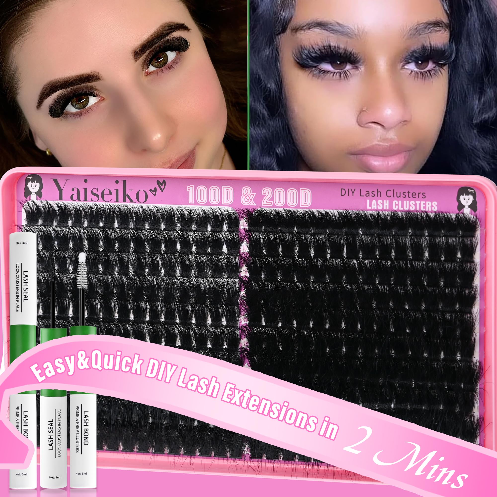 Yaiseiko DIY lash extension kit for home use