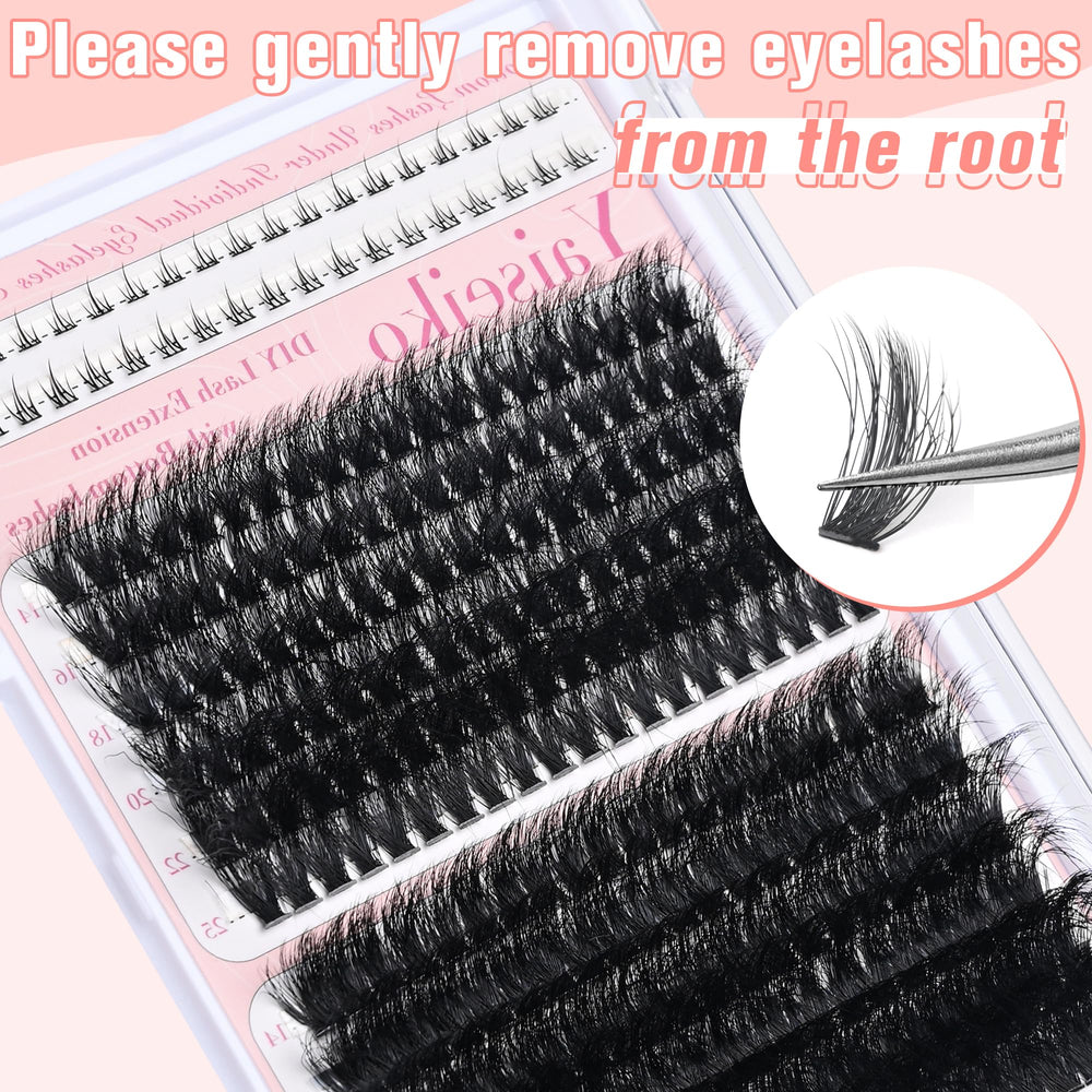 Yaiseiko DIY lash kit with 276 pieces for versatile styling
