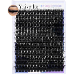 Yaiseiko lash clusters 12-25mm D-curl pack for dramatic, eye-opening volume.