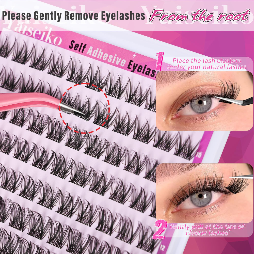 Yaiseiko natural wispy look lashes provide light, comfortable wear