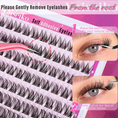 Yaiseiko natural wispy look lashes provide light, comfortable wear
