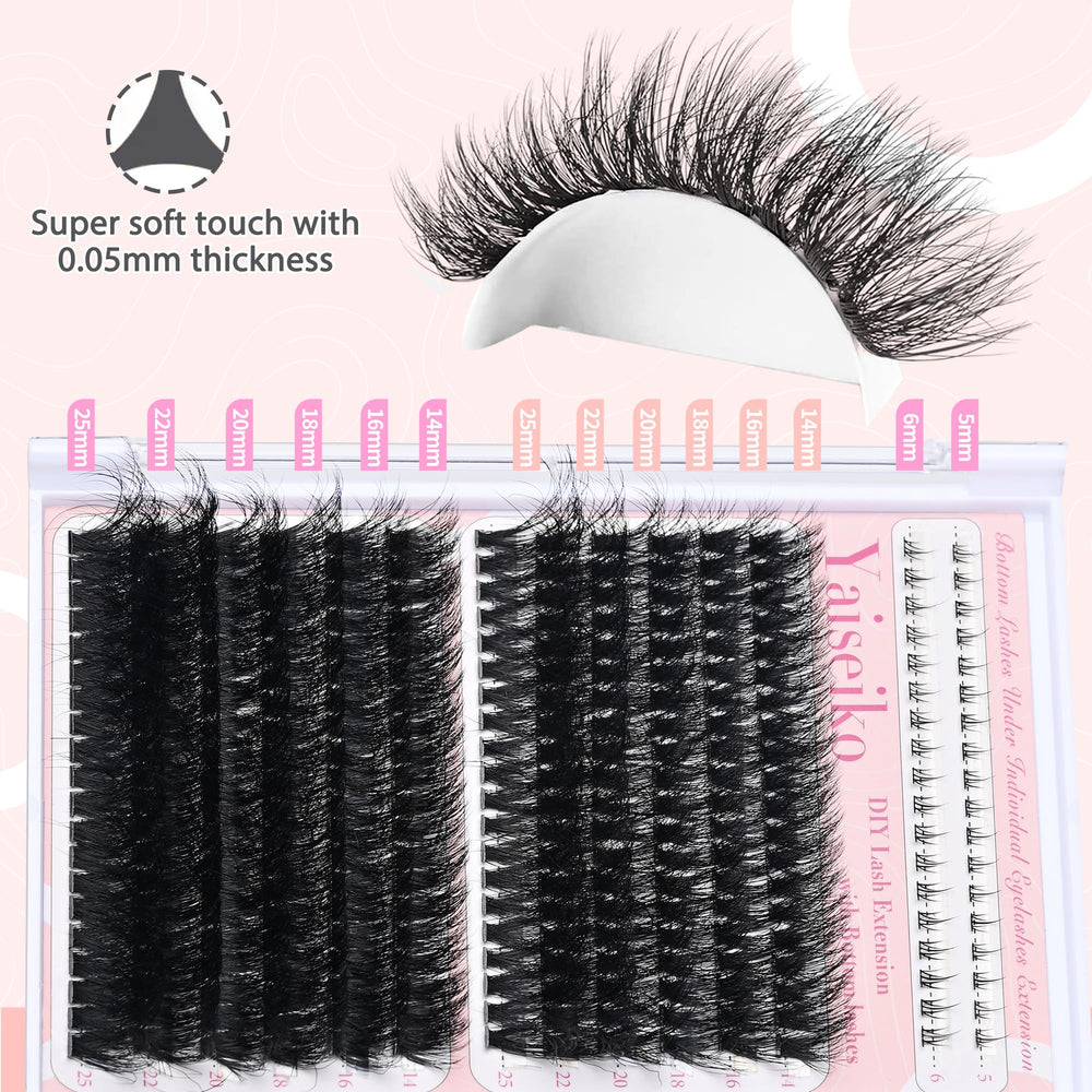 Yaiseiko plant fiber lashes with a soft band for comfort