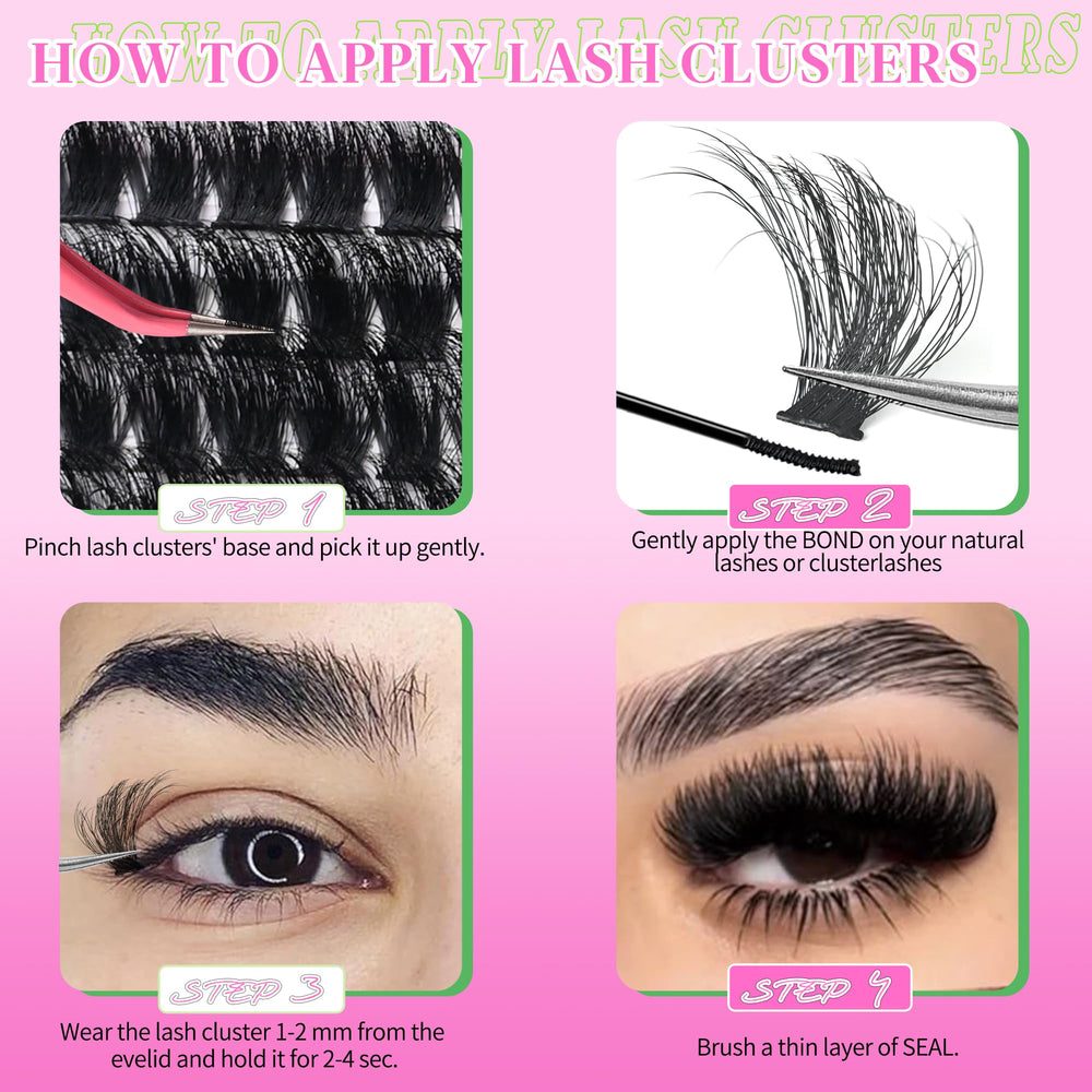 Yaiseiko reusable cluster lashes for extended wear and savings.