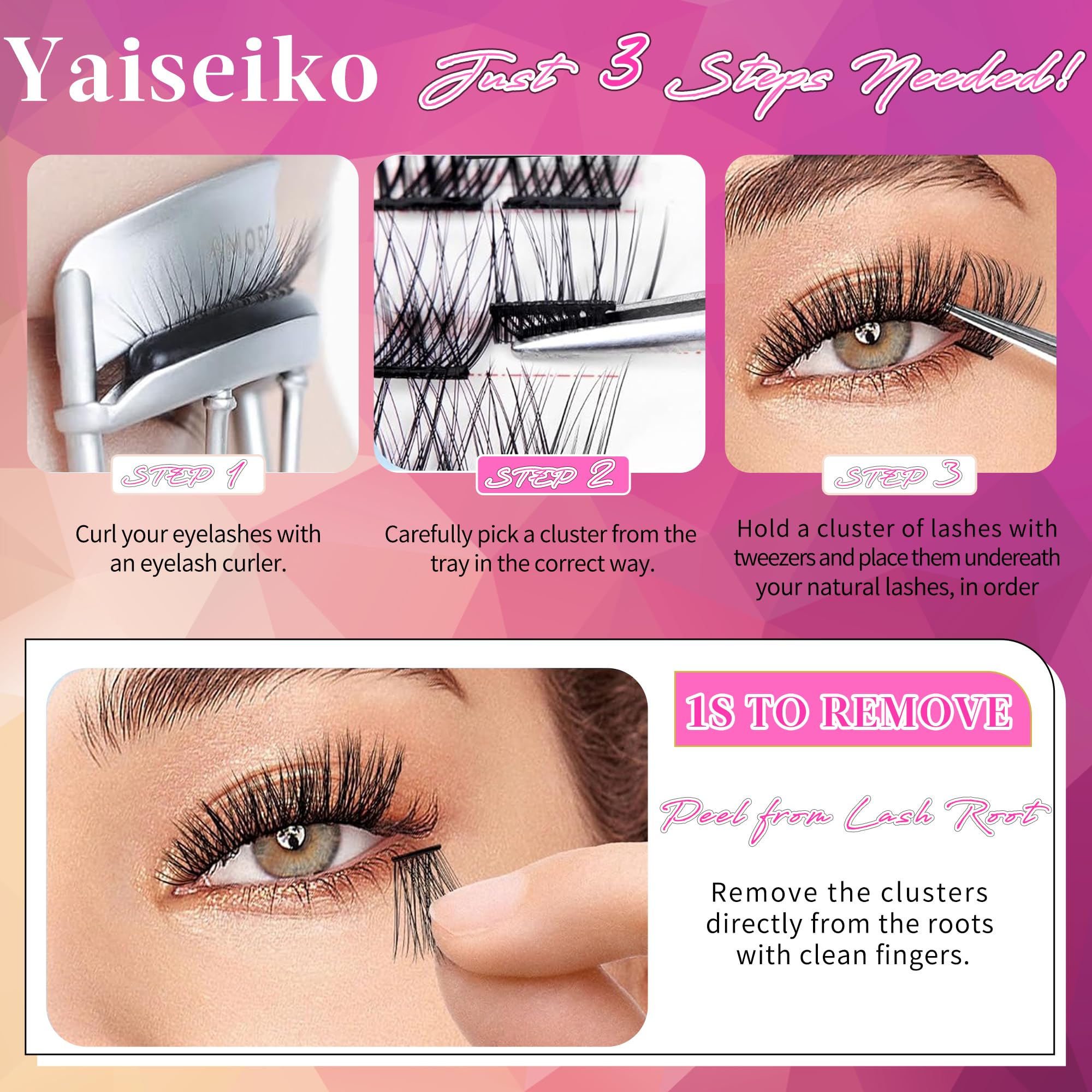Yaiseiko strong 24h hold helps keep lashes secure