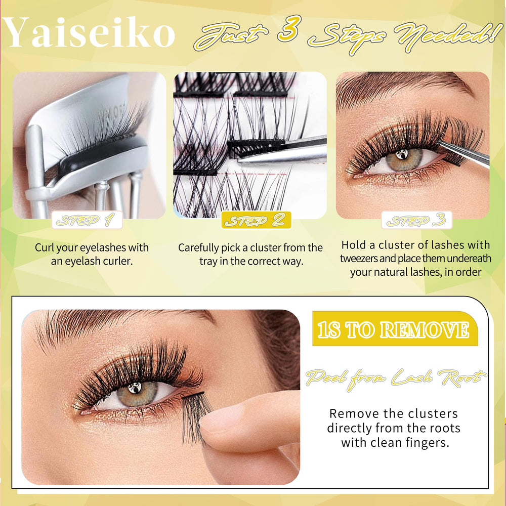 Yaiseiko travel-friendly lashes kit ideal for on-the-go glam.