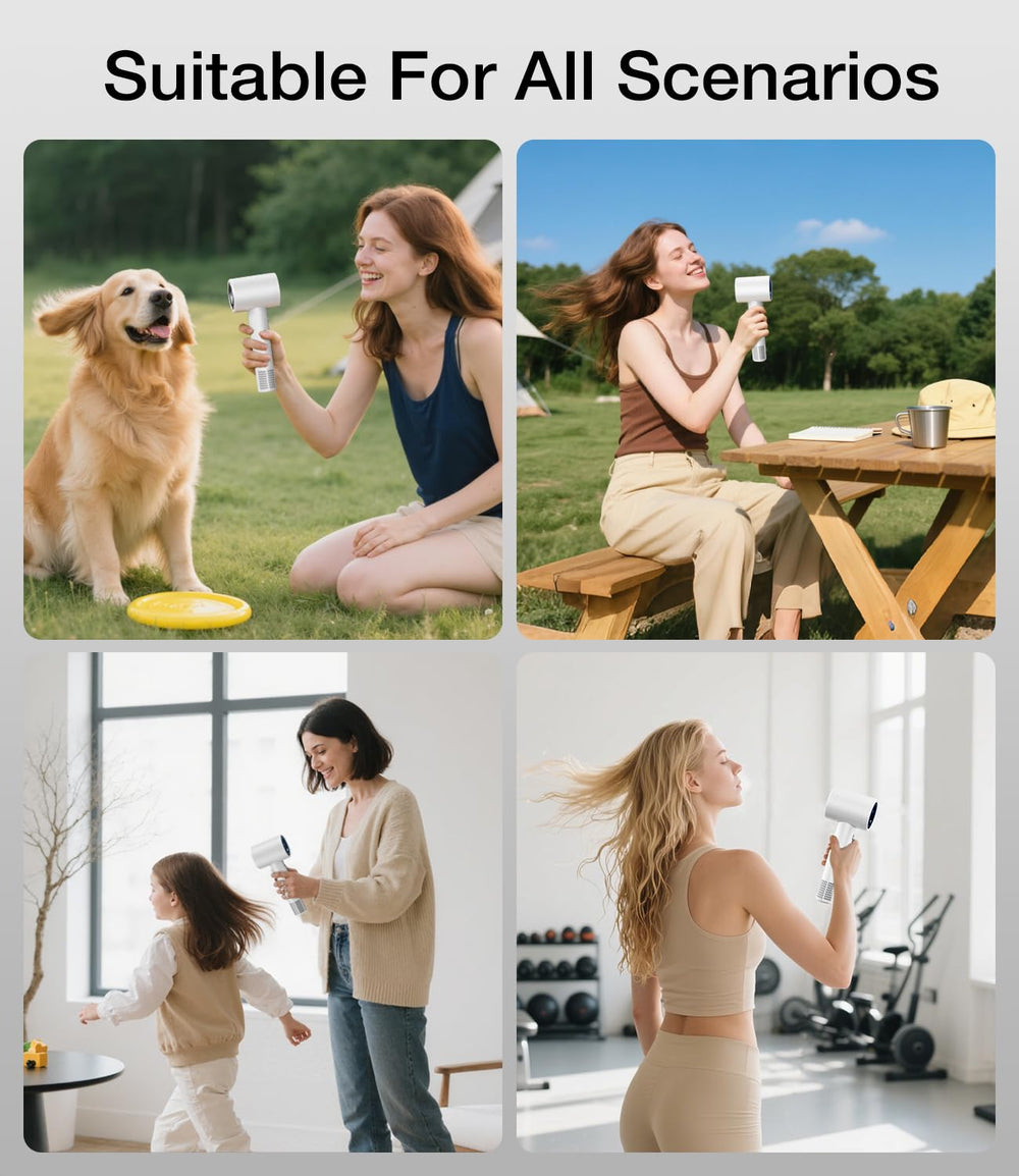 YALICE two-speed settings let quick dry or meticulous styling.