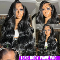 Yamikk HD lace front wig, 30 inch, natural black ready for dyeing.