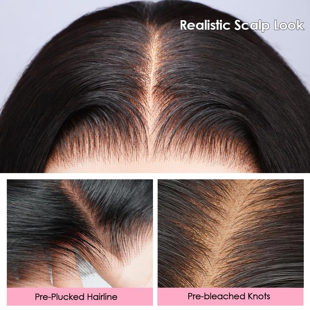 Yamikk natural black wig that can be dyed darker for customization.