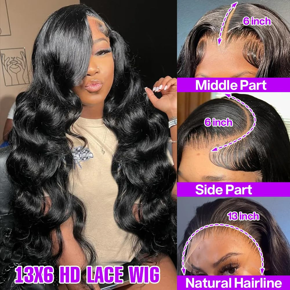 Yamikk pre-plucked bleached knots enhance a seamless hairline.