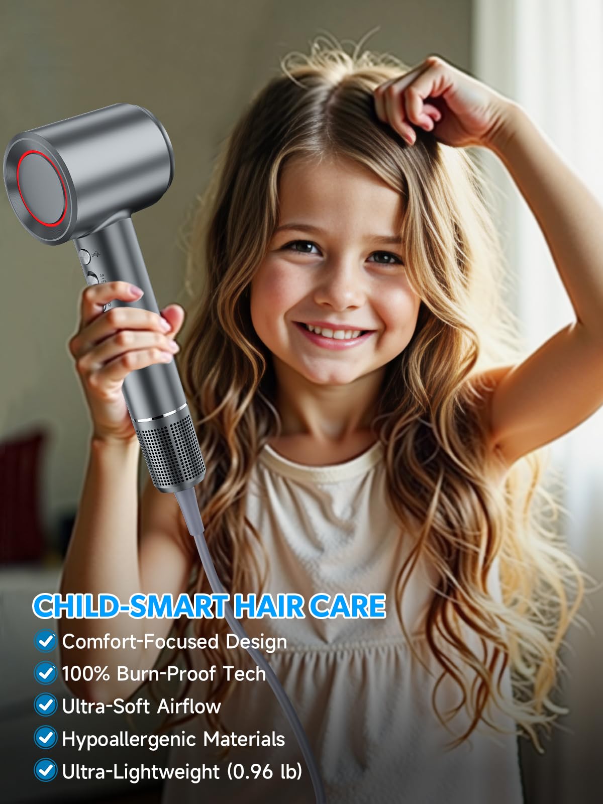 Yammoya hair dryer detachable diffuser for curl definition.